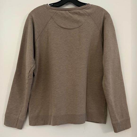 Zara crewneck grey/brown sweatshirt in medium - Picture 2 of 2
